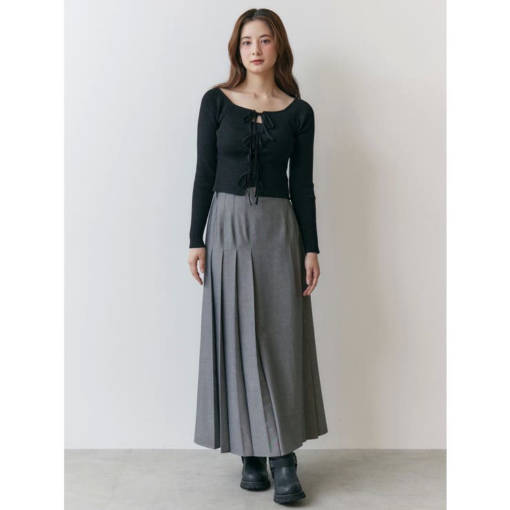 【新品・タグ付き】今期新作 BRIEFING スカート グレー M 完売サイズ Pleat Belt Skirt｜MIKAGE SHIN