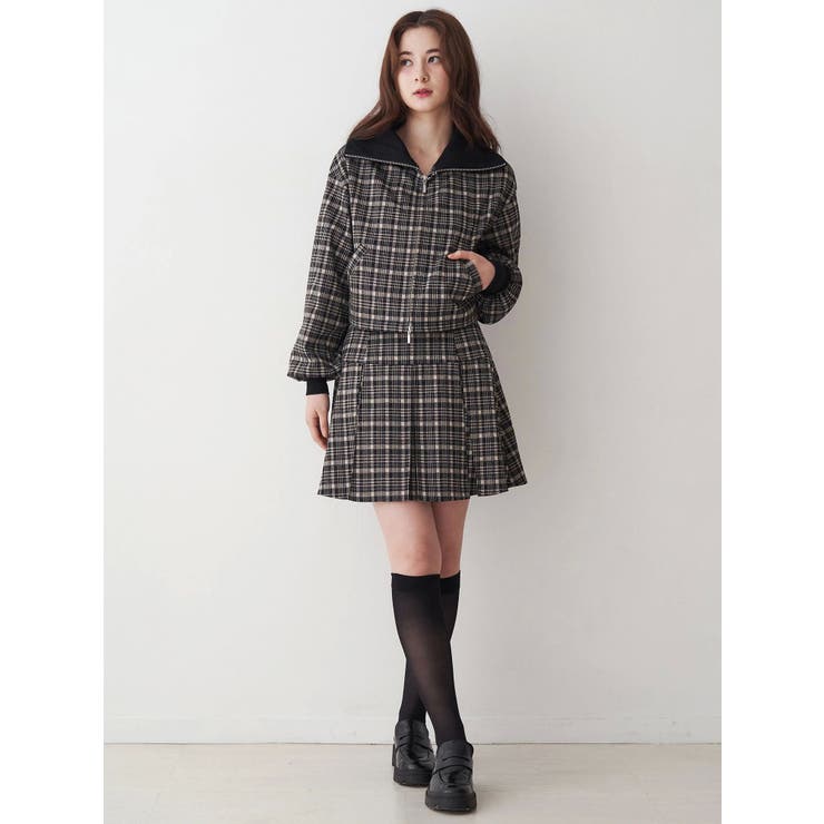 チェックニットソーミニスカート | CALNAMUR | 詳細画像17 