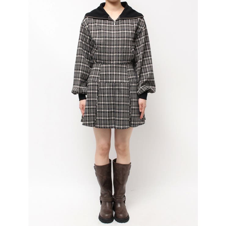 チェックニットソーミニスカート | CALNAMUR | 詳細画像26 