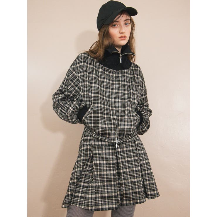 チェックニットソーミニスカート | CALNAMUR | 詳細画像3 