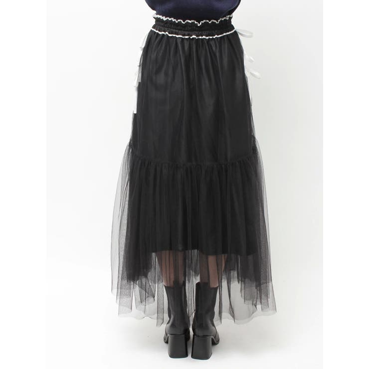 サイドライン&リボンチュールスカート | CALNAMUR | 詳細画像14 