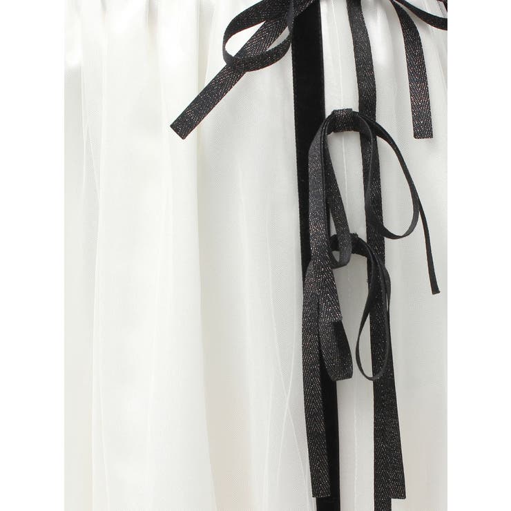 サイドライン&リボンチュールスカート | CALNAMUR | 詳細画像20 