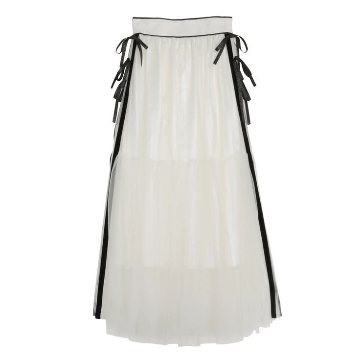 サイドライン&リボンチュールスカート | CALNAMUR | 詳細画像22 