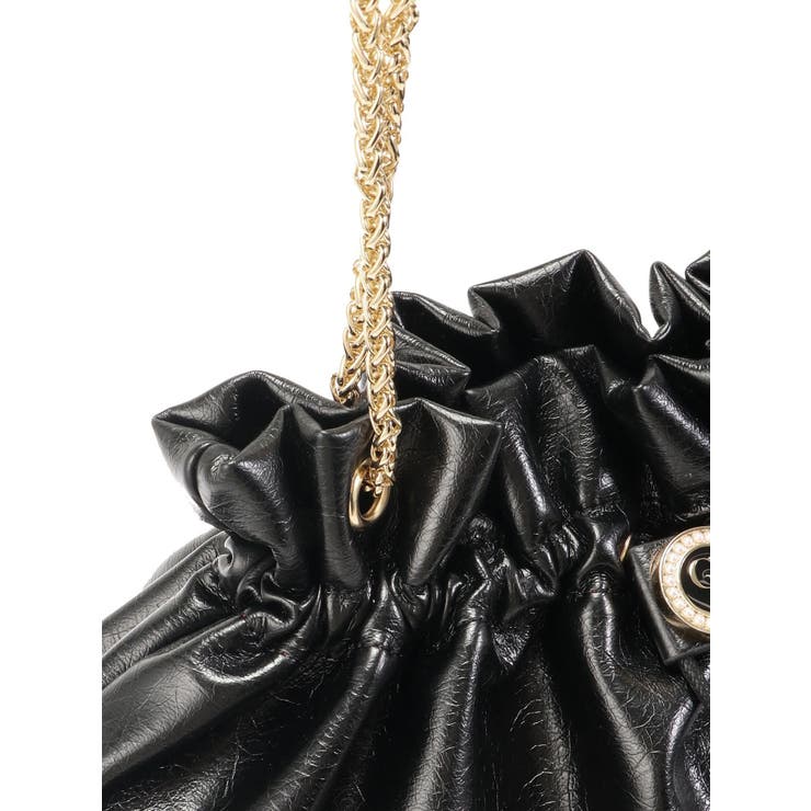 ショルダーチェーンドローストリングバッグ | CALNAMUR | 詳細画像19 