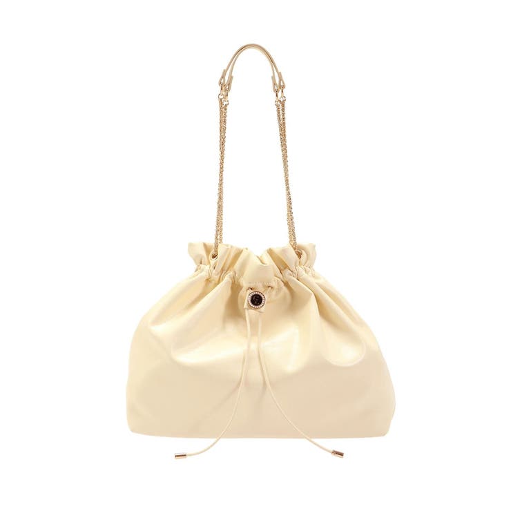 ショルダーチェーンドローストリングバッグ | CALNAMUR | 詳細画像23 