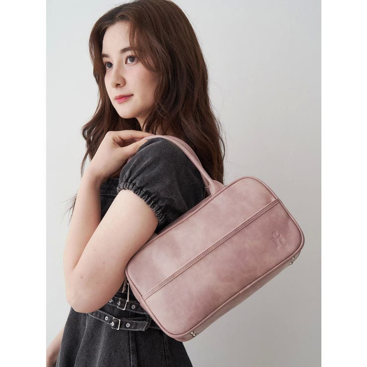 ヴィンテージフェイクレザーボストンバッグ | CALNAMUR | 詳細画像10 