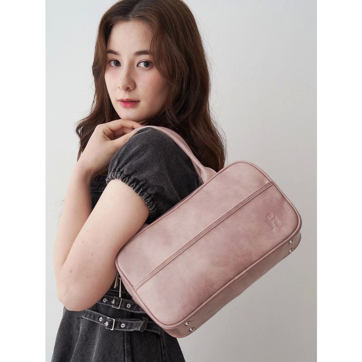 ヴィンテージフェイクレザーボストンバッグ | CALNAMUR | 詳細画像6 