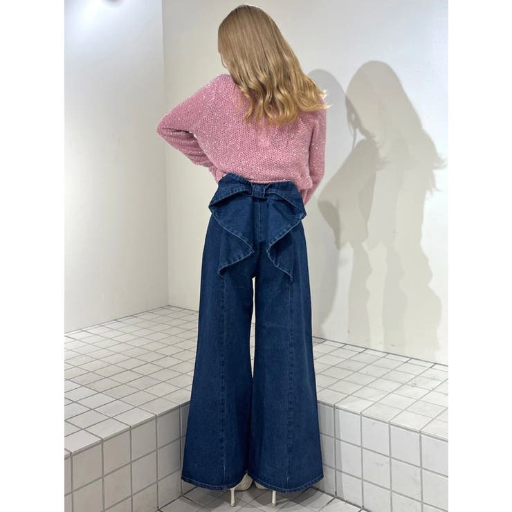 バックリボンデニムパンツ | CALNAMUR | 詳細画像27 