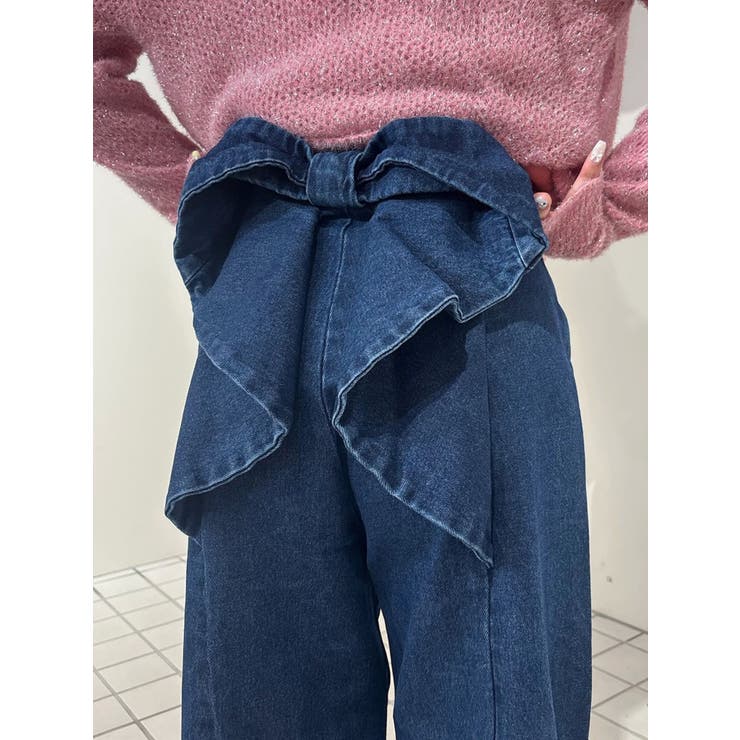 バックリボンデニムパンツ | CALNAMUR | 詳細画像31 