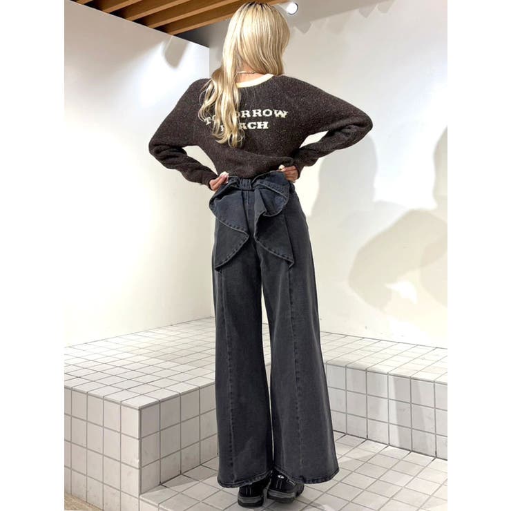 バックリボンデニムパンツ | CALNAMUR | 詳細画像6 