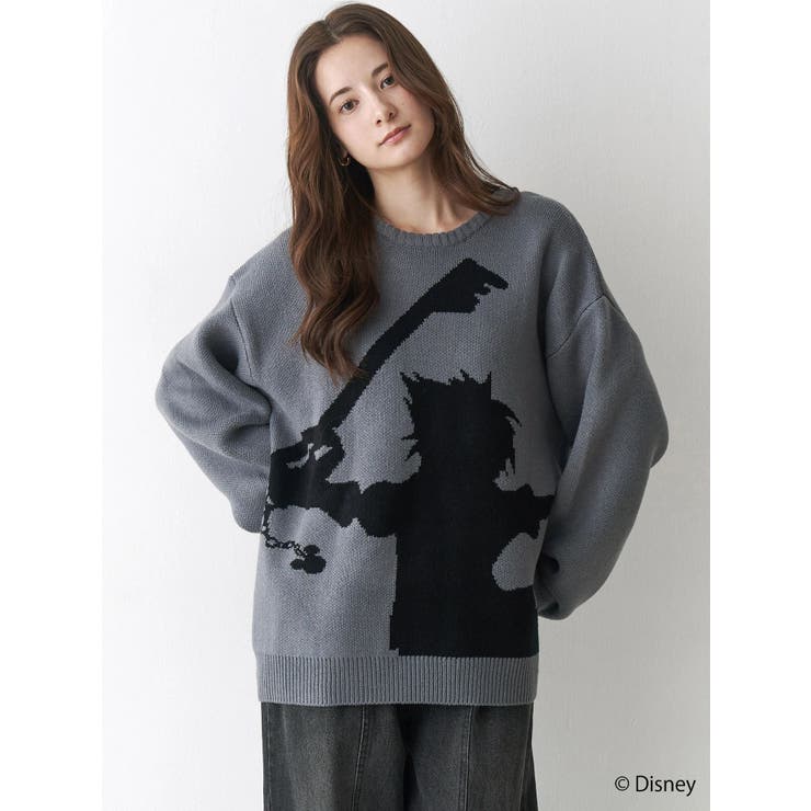 グレー | キングダム ハーツ / シルエット2wayニット | CALNAMUR