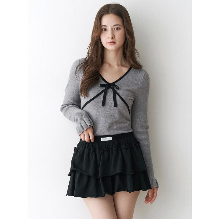 バイカラーリボンニット | CALNAMUR | 詳細画像10 