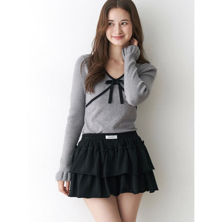 バイカラーリボンニット | CALNAMUR | 詳細画像11 