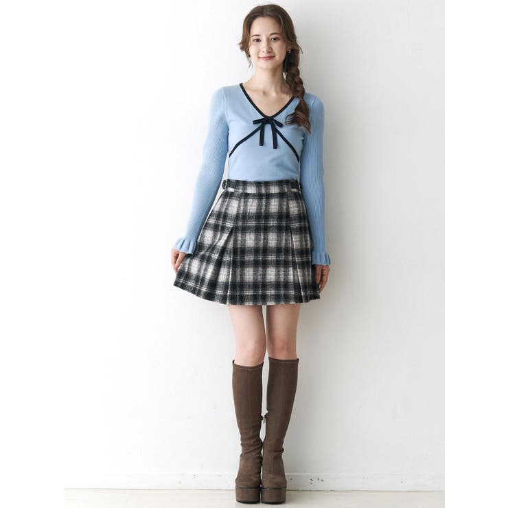 バイカラーリボンニット | CALNAMUR | 詳細画像16 