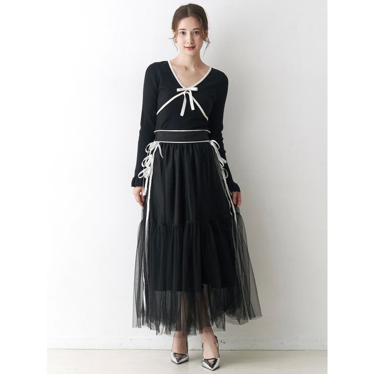 バイカラーリボンニット | CALNAMUR | 詳細画像22 