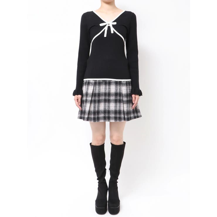 バイカラーリボンニット | CALNAMUR | 詳細画像31 