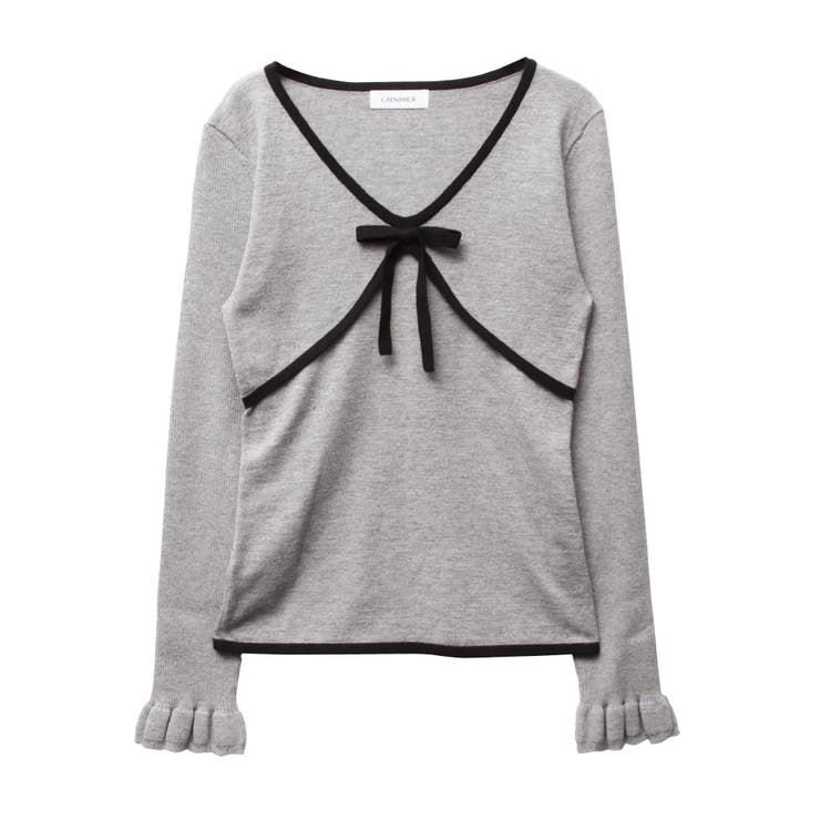 バイカラーリボンニット | CALNAMUR | 詳細画像35 