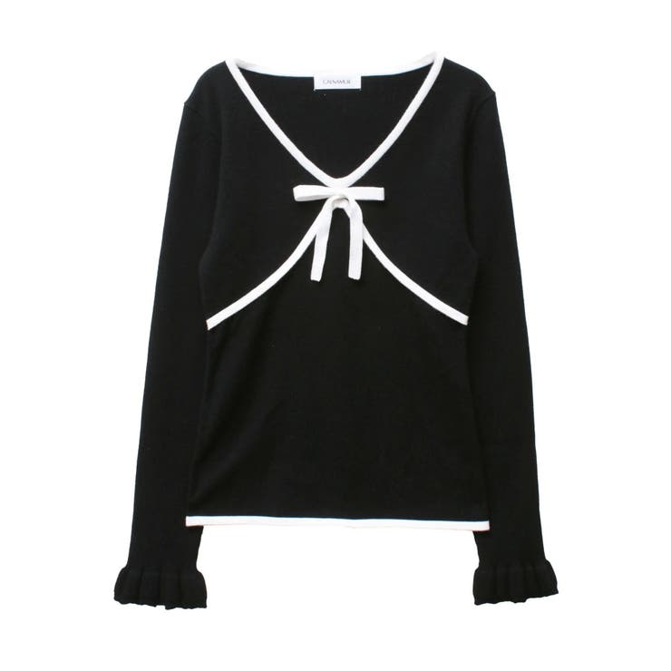 バイカラーリボンニット | CALNAMUR | 詳細画像37 