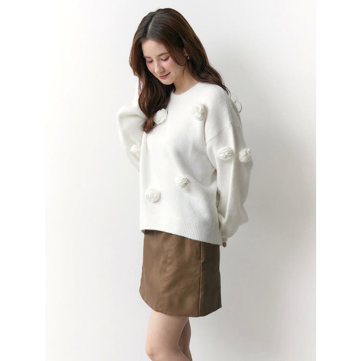 バラモチーフニット | CALNAMUR | 詳細画像16 