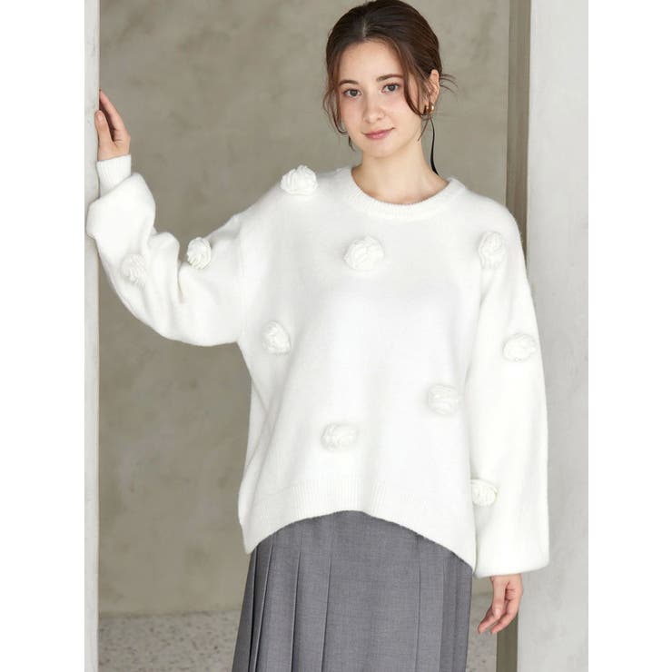 バラモチーフニット | CALNAMUR | 詳細画像18 