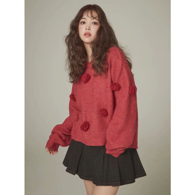 バラモチーフニット | CALNAMUR | 詳細画像4 