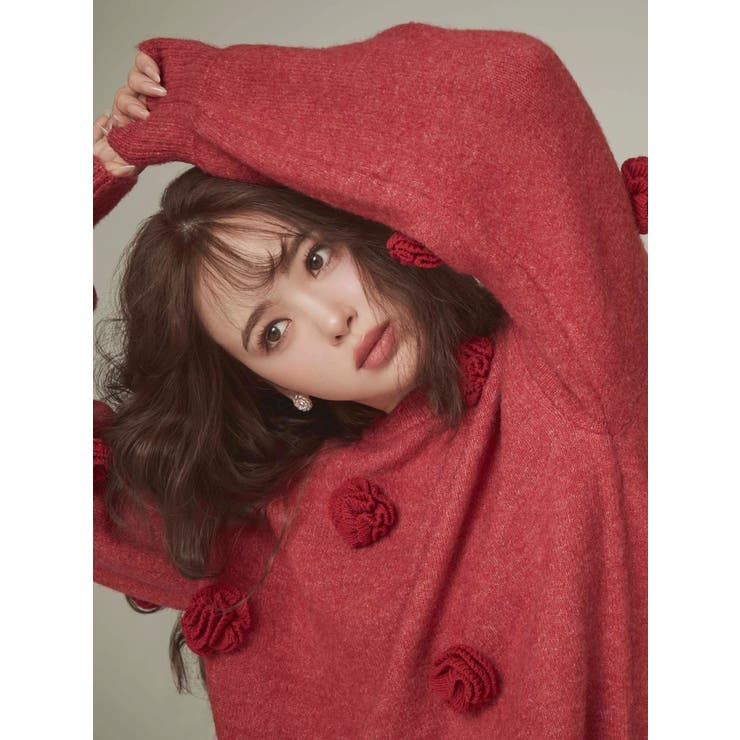 バラモチーフニット | CALNAMUR | 詳細画像6 