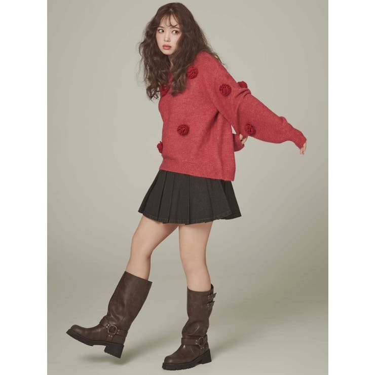 バラモチーフニット | CALNAMUR | 詳細画像8 