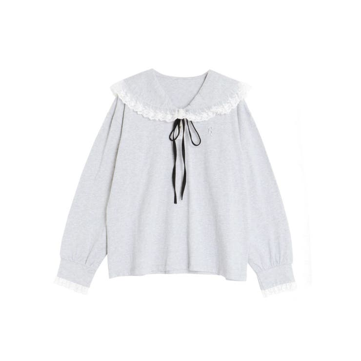 レースフリルトリミングロンティー | CALNAMUR | 詳細画像41 