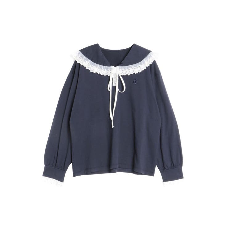 レースフリルトリミングロンティー | CALNAMUR | 詳細画像42 