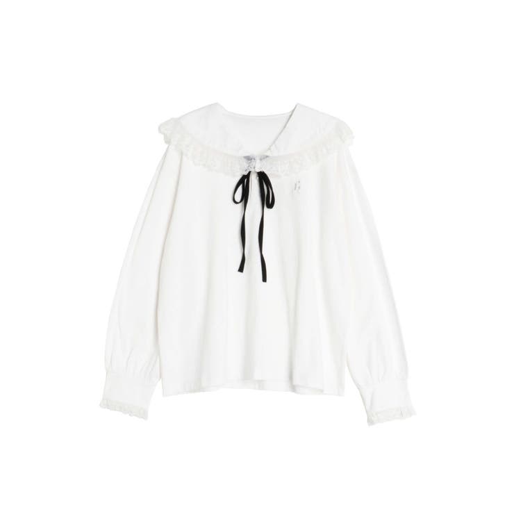 レースフリルトリミングロンティー | CALNAMUR | 詳細画像43 