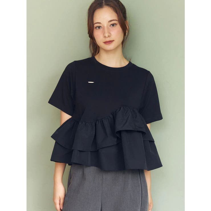 フリルヘムティアードＴシャツ | CALNAMUR | 詳細画像14 