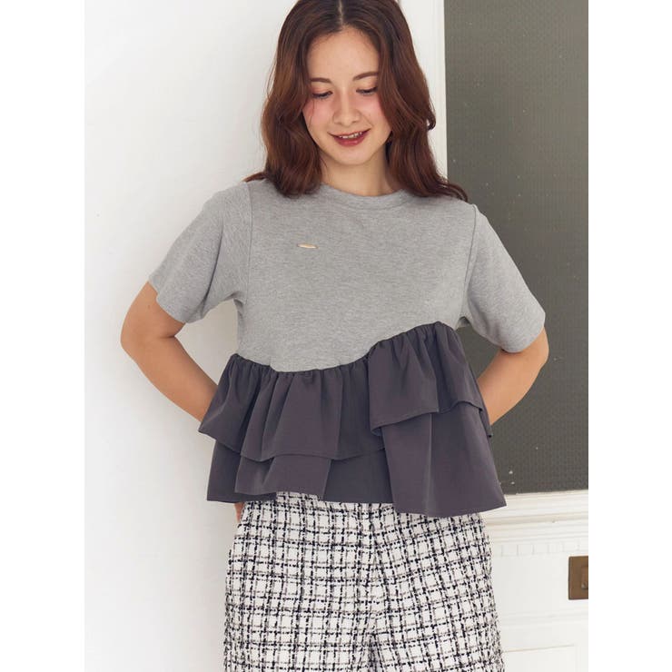 フリルヘムティアードＴシャツ | CALNAMUR | 詳細画像16 