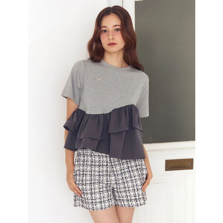 フリルヘムティアードＴシャツ | CALNAMUR | 詳細画像18 