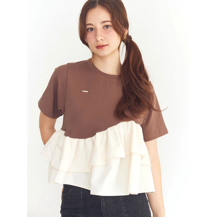 フリルヘムティアードＴシャツ | CALNAMUR | 詳細画像2 