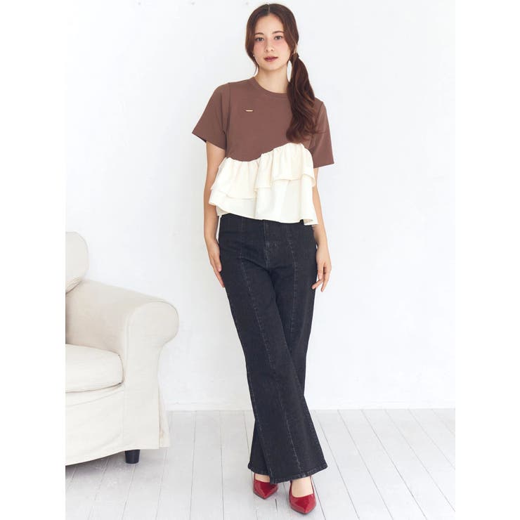 フリルヘムティアードＴシャツ | CALNAMUR | 詳細画像24 