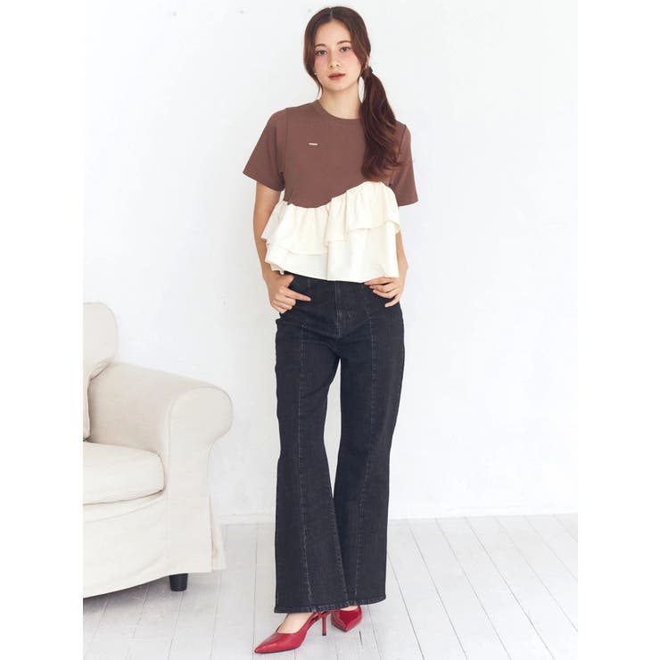 フリルヘムティアードＴシャツ | CALNAMUR | 詳細画像26 