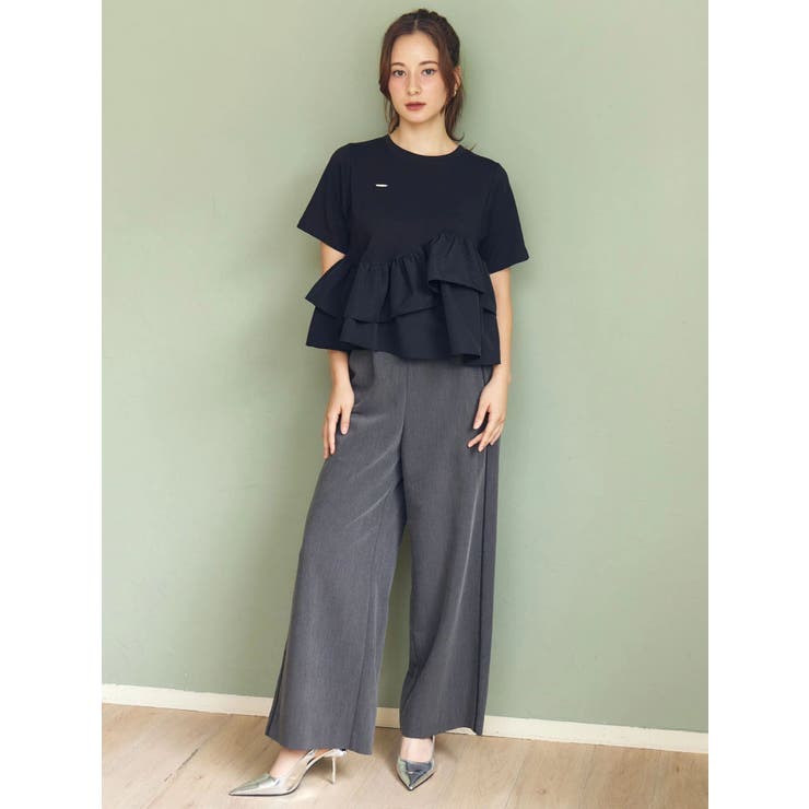 フリルヘムティアードＴシャツ | CALNAMUR | 詳細画像28 