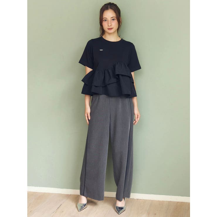 フリルヘムティアードＴシャツ | CALNAMUR | 詳細画像29 