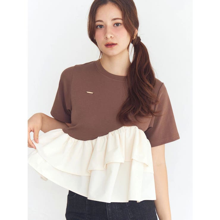 フリルヘムティアードＴシャツ | CALNAMUR | 詳細画像3 