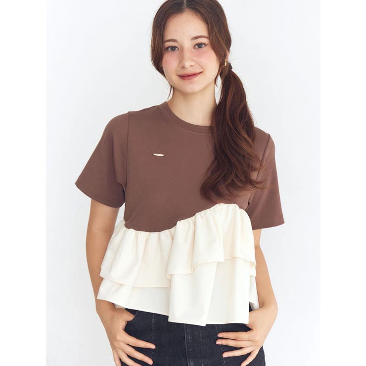 フリルヘムティアードＴシャツ | CALNAMUR | 詳細画像4 