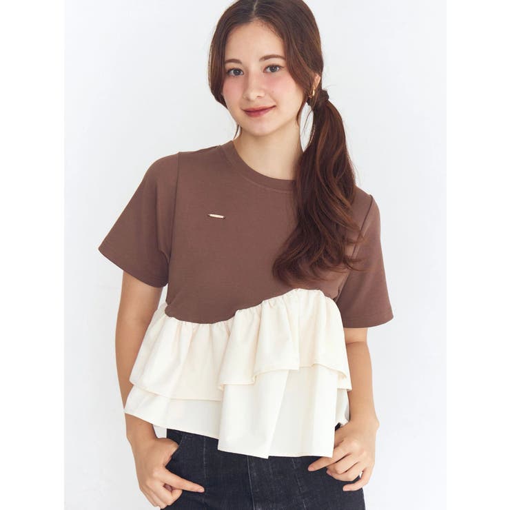 フリルヘムティアードＴシャツ | CALNAMUR | 詳細画像6 