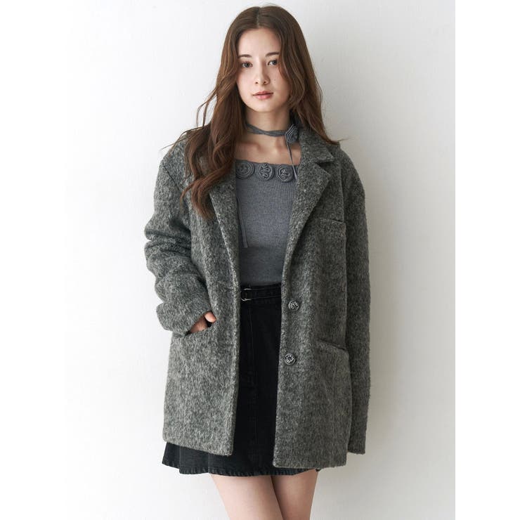 ミニシャギーテーラードコート | CALNAMUR | 詳細画像15 