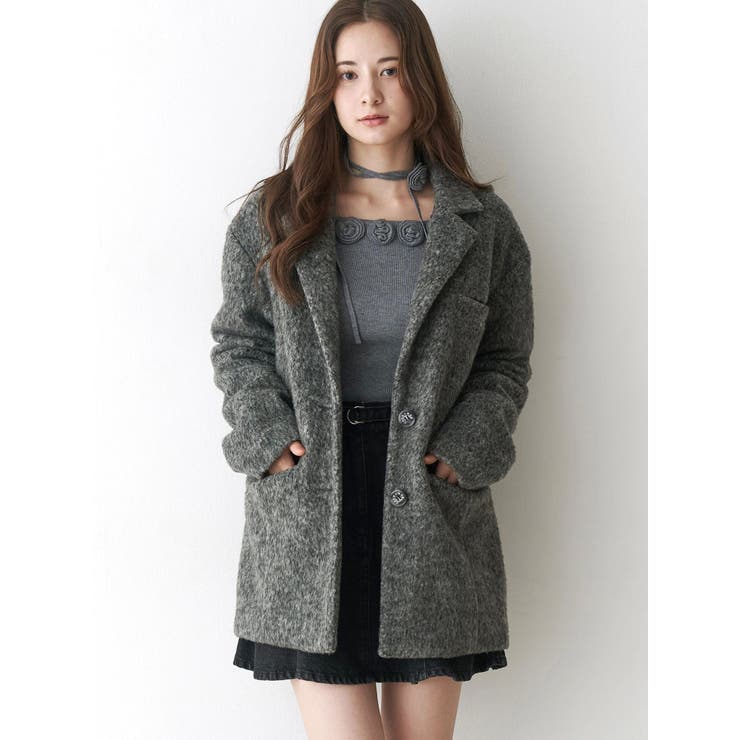 ミニシャギーテーラードコート | CALNAMUR | 詳細画像16 