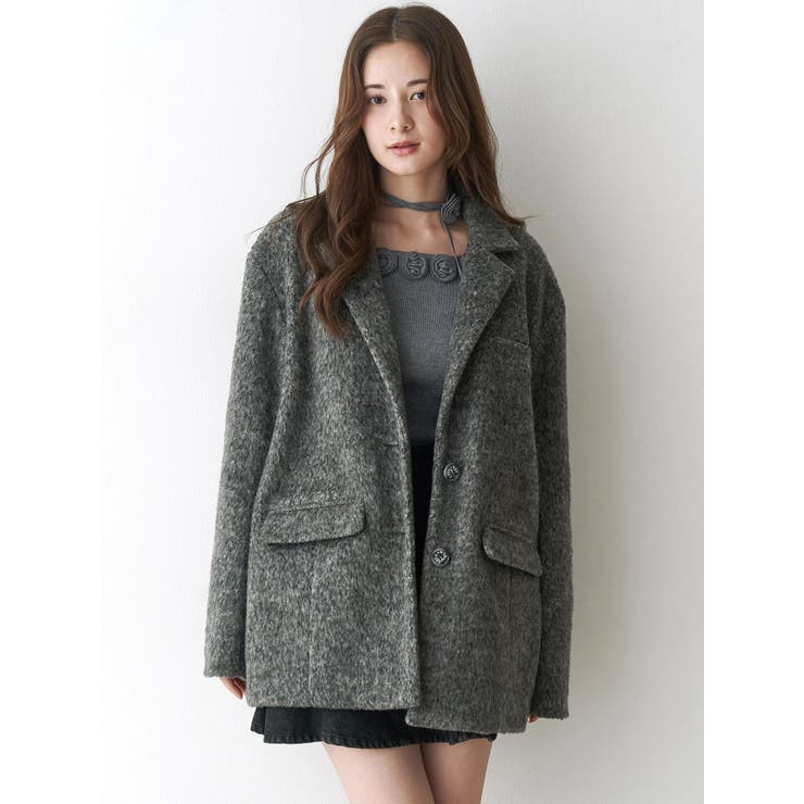 ミニシャギーテーラードコート | CALNAMUR | 詳細画像17 