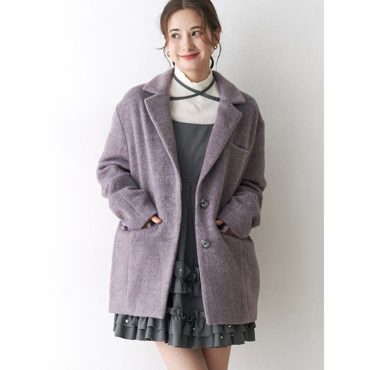 ミニシャギーテーラードコート | CALNAMUR | 詳細画像18 