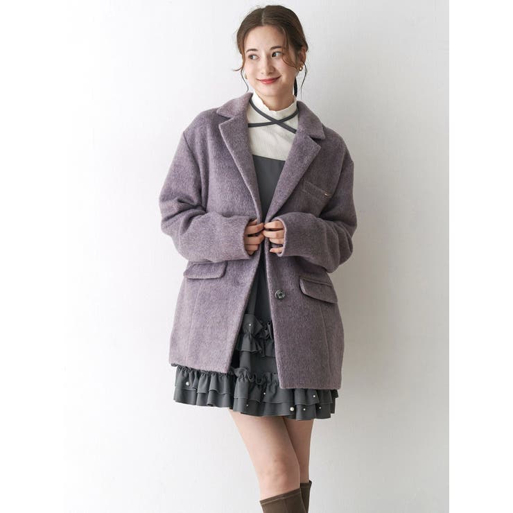 ミニシャギーテーラードコート | CALNAMUR | 詳細画像20 