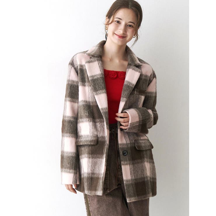 ミニシャギーテーラードコート | CALNAMUR | 詳細画像26 