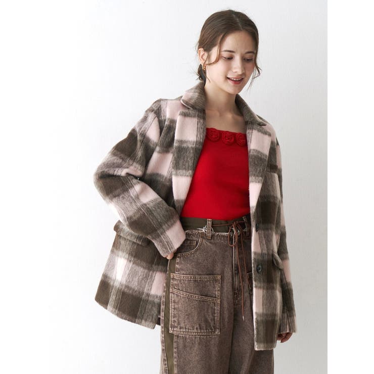 ミニシャギーテーラードコート | CALNAMUR | 詳細画像27 