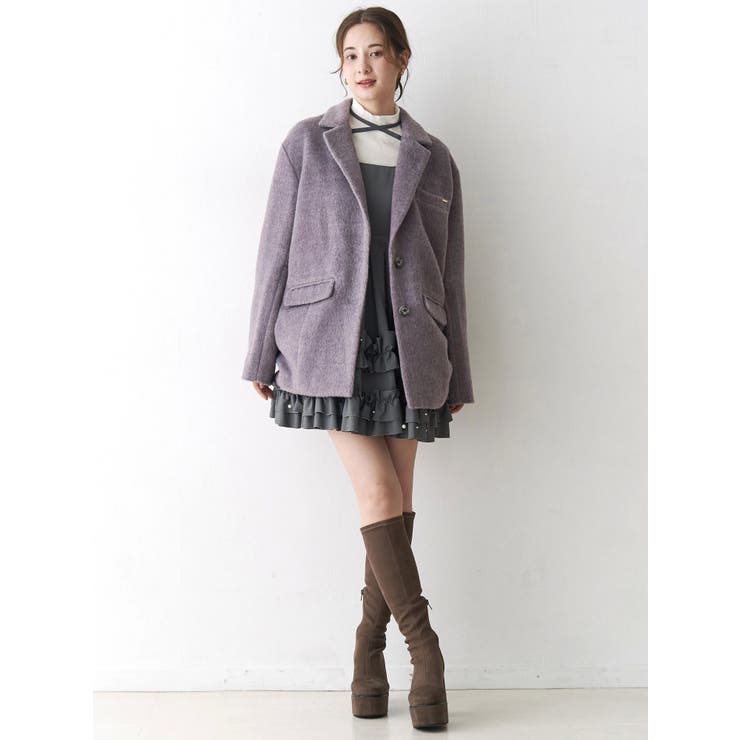 ミニシャギーテーラードコート | CALNAMUR | 詳細画像41 