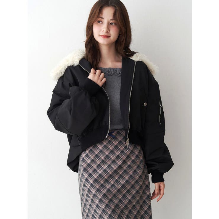 ファーカラーバルーンブルゾン | CALNAMUR | 詳細画像11